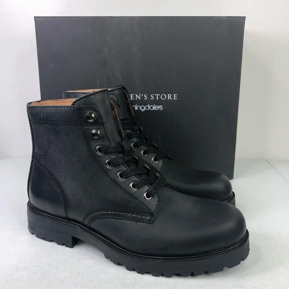 Bloomingdales The Mens Store Leather Lace Up Boots